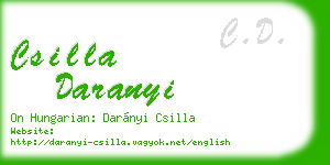 csilla daranyi business card